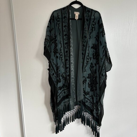 Nightbird Burnout Duster- Green - Picture 2 of 7